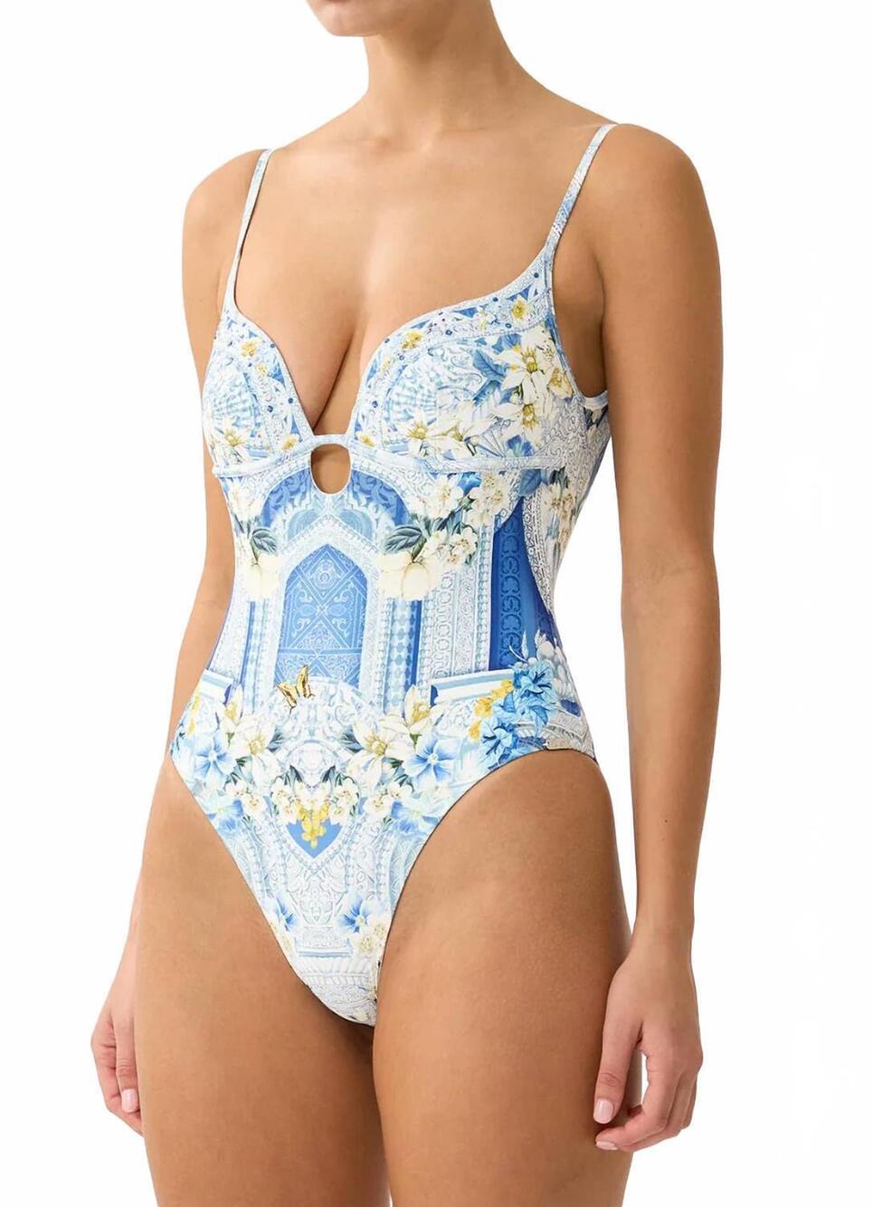 NEW CAMILLA continuous underwire one piece in de nada granada